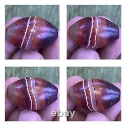 100% Authentic Rare Ancient Bactrian Banded Agate Bead with beautiful Color