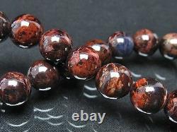 10MM Rare 4A Natural Blue Brown Sugilite Gemstone Round Bracelet GIFT BL8268c