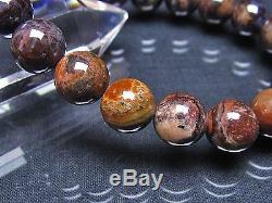 10MM Rare 4A Natural Brown Sugilite Gemstone Round Beads Bracelet GIFT BL3967d