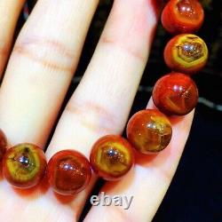 10.2mm Rare Genuine Natural Red Auralite Sky Eye Crystal Beads Rare Bracelet AAA