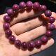 10.4mm Natural Red Ruby Gemstone Round Beads Women Rare Bracelet Jewelry Aaaaa