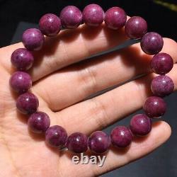10.4mm Natural Red Ruby Gemstone Round Beads Women Rare Bracelet Jewelry AAAAA