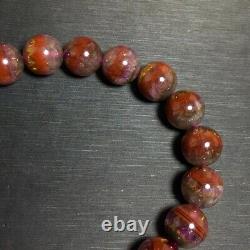10.7mm Genuine Natural Auralite Crystal Beads Rare Bracelet AAAA