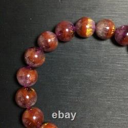 10mm Genuine Natural Auralite Crystal Beads Rare Bracelet AAAA
