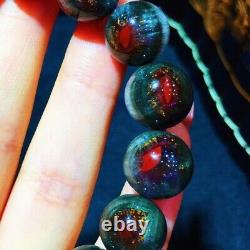 12.2mm Genuine Natural Starlight Auralite Crystal Beads Rare Bracelet AAAA
