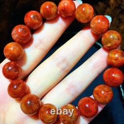 12.3mm Red Genuine Natural Starlight Auralite Crystal Beads Rare Bracelet AAAA