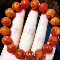 12.3mm Red Genuine Natural Starlight Auralite Crystal Beads Rare Bracelet AAAA
