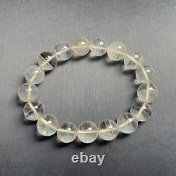12mm 44.6g TOP Rare Natural White Phantom Quartz Crystal Gemstone Beads Bracelet