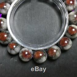 12mm Genuine Natural Auralite 23 Canada Crystal Beads Rare Bracelet AAAA