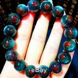 13.5mm Genuine Natural Auralite Crystal Beads Rare Bracelet AAAA