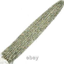 13 Inch Strand 3-5 MM Rare Green Rutile Gemstone Beads Rondelle Shape 19 Strand