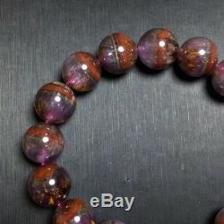 13mm Genuine Natural Auralite 23 Canada Crystal Beads Rare Bracelet AAAA