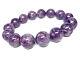 14mm Rare 7a Natural Russian Charoite Round Bracelet Angel Silica Gift Bl9991c