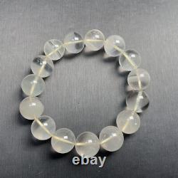 14.5mm 64g TOP Rare Natural White Phantom Quartz Crystal Gemstone Beads Bracelet