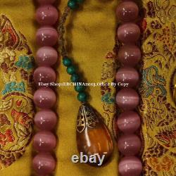 14mm Rare China Opals Stone Necklace 108 Beads Bracelet Bangle Necklace