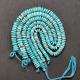 16inches Rare American Blue Turquoise Tyre Shape Smooth Beads, Natural Gemstone