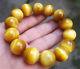 16.2mm Rare Natural Yellow Tiger Eye Stone Jade Beads Bracelet