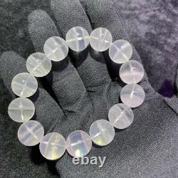 16mm 83.2g TOP Rare Natural White Phantom Quartz Crystal Gemstone Beads Bracelet