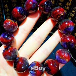 18.2mm Genuine Natural Auralite Crystal Beads Rare Bracelet AAAA
