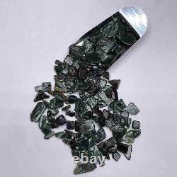 1LB Tumbled Rare Seraphinite Crystal Chips Bulk Gemstone Undrilled Beads Natural
