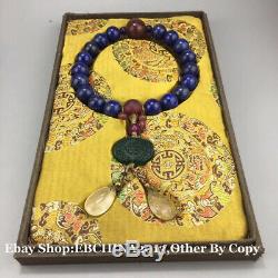 20mm Rare China Lapis lazuli Stone Necklace 18 Beads Bracelet Bangle Necklace
