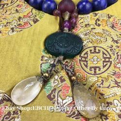 20mm Rare China Lapis lazuli Stone Necklace 18 Beads Bracelet Bangle Necklace