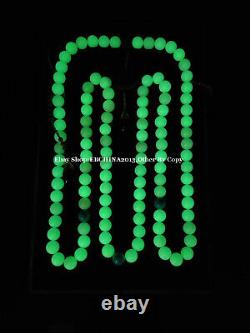 28mm Rare China Luminous Stone Necklace 108 Beads Bracelet Bangle Necklace