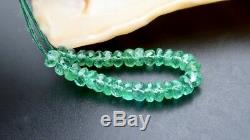 31 FACETED COLOMBIAN EMERALD BEADS SPECTACULAR RARE GEM AAAAA 3.2-3.6mm 5.35cts