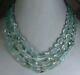 378cts Natural Aquamarine Faceted Tumble Gemstone Necklace Rare Exclusive Beads
