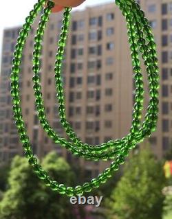 3.7mm Rare Natural Green Diopside Gemstone Round Beads Bracelet AAAA