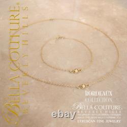 $400rare Newbc Victorian 14k Yellow Gold Citrine Diamond Faceted Vtg Chain Ring