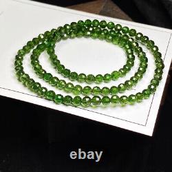 4.8mm Rare Natural Green Diopside Gemstone Round Beads Bracelet AAAA