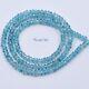 4mm Rare Blue Zircon Faceted Rondelle Beads 16 Strand