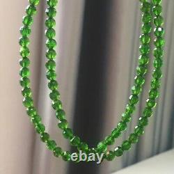 5mm Rare Natural Green Diopside Gemstone Round Beads Bracelet AAAA