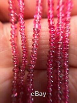 6 1/4 Strand Rare 2.0mm Natural Red Spinel Cabochon Gemstone Beads