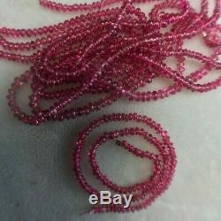 6 1/4 Strand Rare 2.0mm Natural Red Spinel Cabochon Gemstone Beads