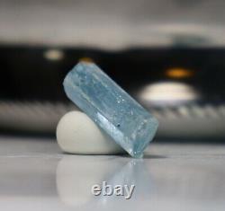 7 ct. Brazilian Aquamarine Gemstone Rare Well Formed Crystal beads. Of. Babylon