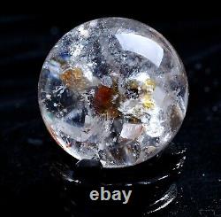 96g Natural Rare Clear Quartz Crystal Ball &Calcite Symbiotic Specimen