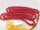 99 Rare Stone Beads Ruby Red Color Similar Design To Shah Maghsoud, 17.5 Long