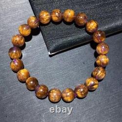 9.2mm Genuine Natural Auralite Crystal Beads Rare Bracelet AAAA