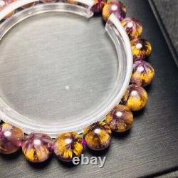9.5mm Genuine Natural Auralite Crystal Beads Rare Bracelet AAAA