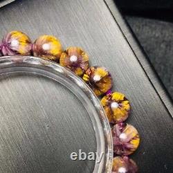 9.5mm Genuine Natural Auralite Crystal Beads Rare Bracelet AAAA