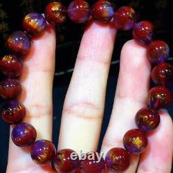 9.8mm Genuine Natural Auralite Crystal Beads Rare Bracelet AAAA