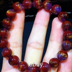 9.8mm Genuine Natural Auralite Crystal Beads Rare Bracelet AAAA