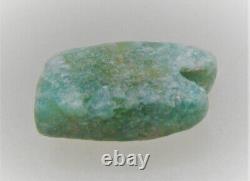 A343 Ancient Egyptian Crystal Stone Bead Scaraboid Shaped. Rare