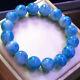 Aaaa13mm Natural Blue Ice Larimar Rare Dominican Round Beads Jewelry Bracelet