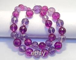 AAA+++Alexandrite Faceted Balls Beads Rare Color Changing Necklace Gemstone