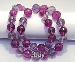 AAA+++Alexandrite Faceted Balls Beads Rare Color Changing Necklace Gemstone