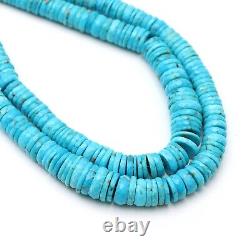 AAA+ Arizona Turquoise Faceted Tyre Beads, Sleeping Beauty, Rare Gemstone