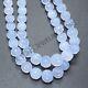 Aaa++ Natural Blue Chalcedony Extremely Rare Carved Melon Round Gemstone Beads